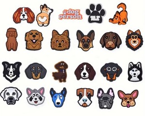 lot 61C image: 23 Dog Character Croc Charms - Brand New