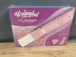 lot 331 image: Wufayhd 3-in-1 Rechargeable Body Hair Trimmer - Brand New
