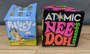 lot 336 image: Bluey Series 1 Mashems and Atomic Nee Doh Squeeze Toys - Brand New