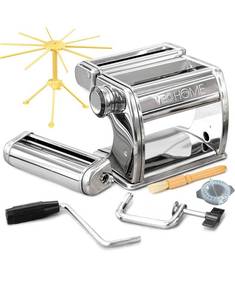 lot 348 image: VeoHome Pasta Maker Set - Stainless Steel, $47 Retail - Brand New
