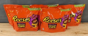lot 38C image: 5 Bags Reeses Pretzels Miniature Cups 9.9 oz Each - Brand New