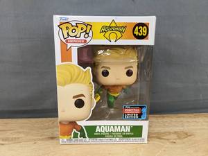 lot 72 image: Funko Pop Heroes Aquaman #439 2022 Fall Convention Limited Edition - Brand New