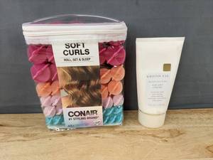 lot 82 image: 48 Conair Soft Curls Foam Rollers  5oz Kristin Ess Air Dry Creme - Brand New