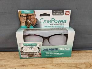 lot 84 image: Power Readers Adjustable Reading Glasses - Brand New