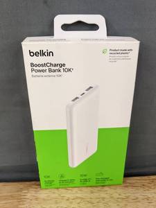 lot 156 image: Belkin BoostCharge Power Bank 10K 15W USB-C 2x USB-A - Brand New