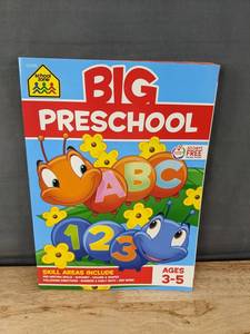lot 168 image: Big Preschool Workbook School Zone Ages 3-5 - Brand New
