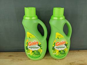 lot 57G image: 2 Gain Fabric Softener Bottles, 44 oz Each - Brand New