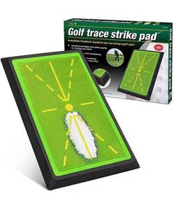 lot 195 image: Golf Trace Strike Pad Swing Training Mat - Brand New