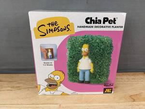 lot 74G image: The Simpsons Homer Simpson Chia Pet Decorative Planter - Brand New