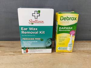 lot 234 image: Similasan Ear Wax Removal Kit and Debrox Ear Wax Removal Aid - Brand New