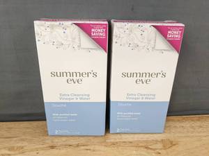 lot 277 image: 4 Summers Eve Extra Cleansing Vinegar and Water Douche - Brand New