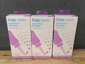 lot 305A image: 3 Frida Mom Upside Down Peri Bottles - Brand New