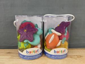 lot 653 image: 2 Battat Best Friends Bath Buddies 6pc Sets - Brand New