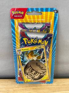 lot 40C image: Pokemon TCG Pawmot Blister Pack with 2 Booster Packs, Foil Card, Coin - Brand New
