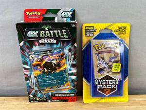 lot 25B image: Pokemon Houndoom ex Battle Deck & Mystery Booster Pack Lot - Brand New