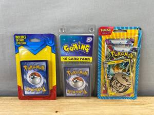 lot 61B image: Pokemon TCG Sealed Packs Lot w Pawmot Promo, Card Sets & Coin, New