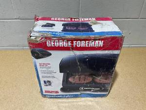 lot 206 image: George Foreman 4-Serving Removable Plate Grill and Panini Press
