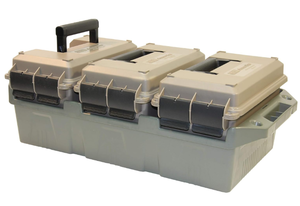 lot 254 image: MTM AC3C 3-Can Ammo Crate, 50 Caliber, Convenient size, Store all types of boxed or bulk ammo