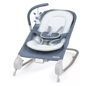 lot 278 image: Ingenuity 2-in-1 Happy Belly Rock To Bounce Massage Baby Seat
