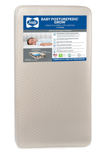 lot 281 image: Sealy Baby Posturepedic Grow Breathable 2 Stage Waterproof Crib Mattress