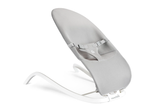 lot 439 image: Munchkin Spring Baby Bouncer and Rocker Seat, 2-in-1 Design, Portable and Lightweight with 3 Recline Positions, Grey