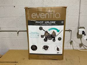 lot 70 image: Evenflo Pivot Xplore All-Terrain Double Stroller Wagon