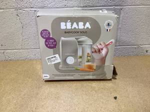 lot 436 image: BEABA Babycook Solo 4 in 1 Baby Food Maker, Puree Steamer and Blender for Purees, Grinder with Auto Steam Cooking