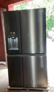 lot 93 image: Frigidaire Gallery 36 in. 22 cu. ft. Counter-Depth 4-Door Refrigerator in Smudge-Proof Stainless Steel, ENERGY STAR