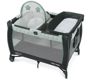 lot 28 image: Graco Pack n Play Care Suite Playard - Birch