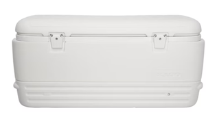 lot 301 image: Igloo White 120 Quart(s) Hard Insulated Chest cooler with Drainage Spout