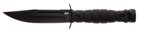 lot 443 image: Smith & Wesson M&P Special Ops High Carbon S.S. Full Tang Fixed Blade Survival Knife with Clip Point, Rubberized Handle,Black