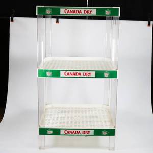 lot 16 image: Canada Dry Plastic 3 Shelf - Store Display