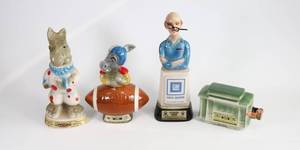 lot 23 image: Jim Beam Whiskey Bottle Decanter - Train Car, GM Parts