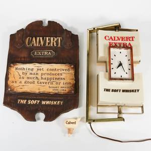 lot 13 image: Calvert Whiskey Advertisement Lot
