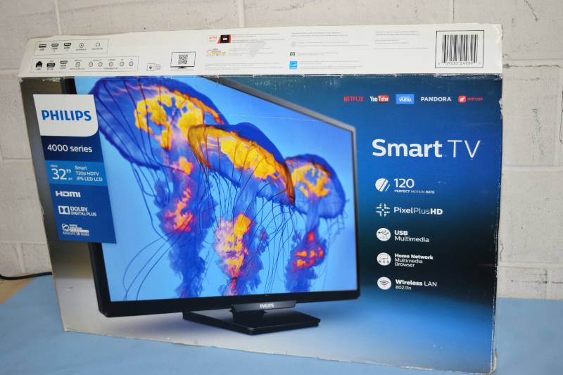 lot 51 image: Philips 4000-Series SMART LED LCD HD Television  TV - Model PFL4901F7