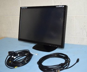 lot 54 image: Vaddio TeleTouch 22 HD Touch Screen LCD Monitor with Base and Cables