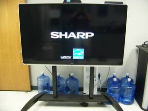 Sharp PN-CD-701 4K 70" UHD Ultra High Definition LED Interactive Touchscreen Video Display / Monitor / TV with Rolling Cart