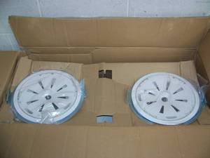 lot 9 image: PAIR of JBL Control 47LP Two-Way 6.5 Coaxial Low-Profile Ceiling Loudspeakers - in Box