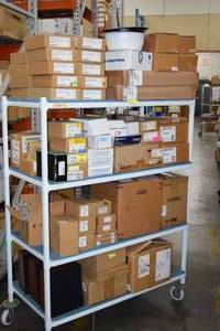 lot 64 image: HUGE LOT of Miscellaneous Professional & Commercial Audio Video Items and Equipment - Mostly New in Boxes