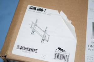 lot 100 image: New in Box  Middle Atlantic VDM-600-T Vision-Series Professional Display  Monitor  Television Tilting Wall Mount
