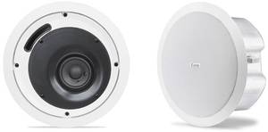 lot 135 image: New in Box PAIR of Extron SI 3C LP Full-Range 8 Ohm Ceiling Speakers with 4 Low Profile Back Cans