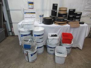 New Roofing Materials: Fiber Board, JM-EPDM  Roll Rubber, Tape, Membrane Bonding tubes, Screws, Nails, Flashing