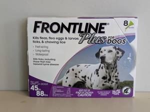 lot 11 image: NEW FRONTLINE PLUS FOR DOGS (8 DOSES)