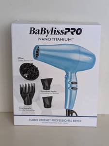 lot 79 image: NEW BABYLISS NANO TITANIUM TURBO EXTREME PROFESSIONAL DRYER