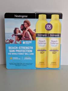 lot 81 image: NEW NEUTROGENA BEACH DEFENSE SUNSCREEN 60