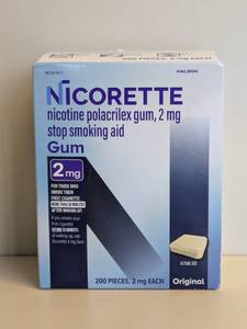 lot 108 image: NEW NICORETTE GUM 2MG. (200PCS.)