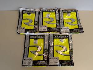lot 114 image: (5) NEW RADWEAR SMALL HIGH VISIBILITY WORKWEAR LONG SLEEVE SHIRT (YELLOW)