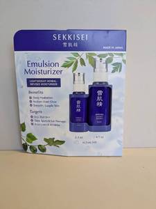 lot 100 image: NEW SEKKISEI EMULSION MOISTURIZER 2PK.