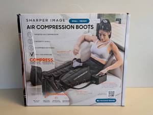 lot 94 image: NEW SHARPER IMAGE SM AIR COMPRESSION BOOTS