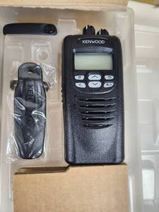 lot 46 image: Kenwood NX-200G VHF Digital Transceiver Bundle with Accessories and Motorola Speaker Mic